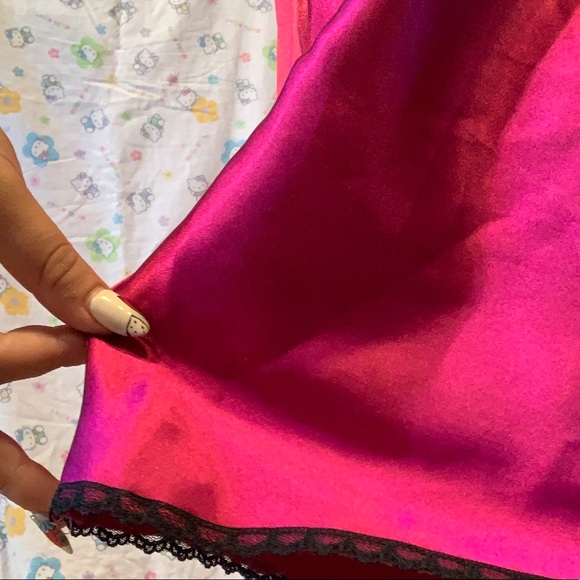 90s Hot Pink Slip Dress - Picture 4 of 4